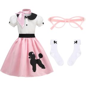 زي yolsun الوردي للفتيات في الخمسينيات مع وشاح وردي in Kuwait