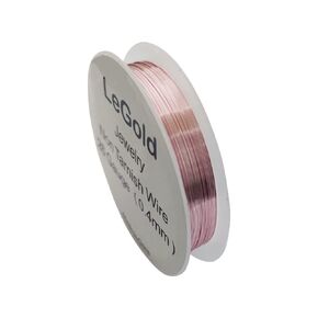 26 Gauge 10 Meter Jewelry Beading Craft Copper Wire Non Tarnish Resistant Rose Gold Color