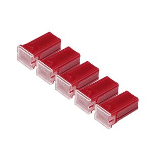 50A Micro Cartridge Fuses/Engine Inner FMM M-Case Type Fuses for Car Truck/Durable Plastic Metal / 5 Pcs Red