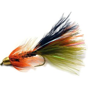 Thin Mint Streamer Fly Fishing Flies - Cone Head - Weighted - Mustad Signature Hooks - 1 Dozen Flies in Hook #6, 8 or Assorted - Trout Flies (Hook #12)