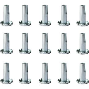 Caster Sockets Sleeve, Metal Caster Stem Inserts Wheel Socket for Stem Caster, Grip Ring Caster, Chair Legs