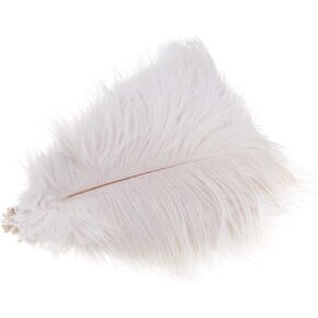 50Pcs 15-20cm Real Natural White Home Decor Ostrich Feathers Party Wedding Decorations Feather