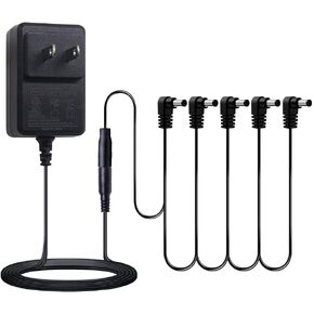 SONICAKE 9V DC 1A Power Supply Adapter for Guitar Effects Pedal with 5 Way Daisy Chain Power Cable