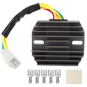 Voltage Regulator, 3430-037, Motorcycle Voltage Regulator Rectifier with Accessories Fit for 400 500/Bearcat 454