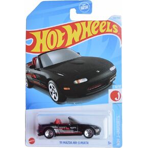 Matchbox Hot Wheels '91 Mazda MX 5 Miata, HW J Imports 6/10 [Black] 120/250, L2593