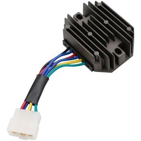 Rectifier Regulator Voltage 15351-64603 Replacement for Kubota Grasshopper Kokusan Denki Yanmar ZD18 ZD21 ZD25 718D 721D 1822D 185530 RS5101 for 15351-64600 15351-64601 19267-64600