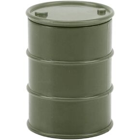 VGEBY RC Decorative Accessories, RC Car Fuel Barrel Simulated Mini RC Oil Drum RC Car Fuel for 118 124 Scale RC Car (Dark Green) Model Car Accessories Toy Barrel
