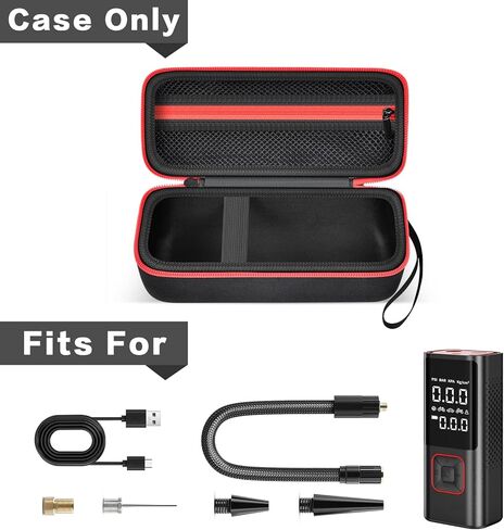 حافظة ضاغط هواء محمول منفاخ الإطارات العالمي متوافقة مع Skight/VacLife/Hafuloky/ILTIDE/Teffim/UABRLA/منفاخ الإطارات ZGZUXO ضاغط الهواء المحمول وملحقاته in Kuwait