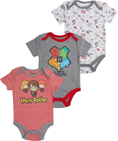 Harry Potter baby-boys Short Sleeve Bodysuit Multipack Gift for Baby Girl Or Boybodysuit-clothing in Saudi Arabia