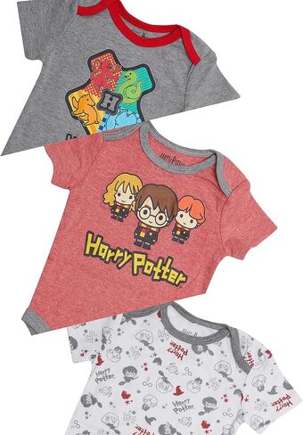 Harry Potter baby-boys Short Sleeve Bodysuit Multipack Gift for Baby Girl Or Boybodysuit-clothing in Saudi Arabia