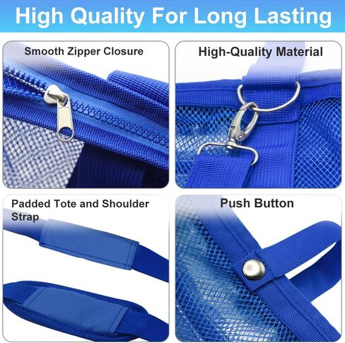 Mesh Beach Tote -Large Beach Bag Lightweight Travel Foldable Tote for Beach Accessories Travel Essentials in Saudi Arabia