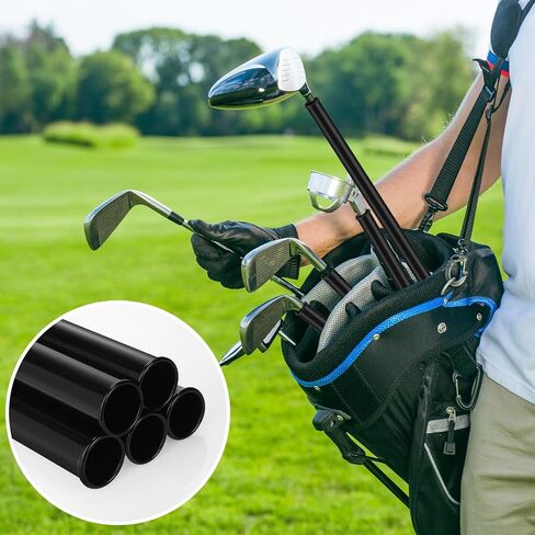 21 Pcs Black Plastic Golf Club Tube Bulk, Golf Tubes Dividers for Clubs Golf Club Bag, Individual Golf Bag Tubes Golf Accessories for Men Women Golf Club Holder Collector, 1.5 Inches Size in Saudi Arabia
