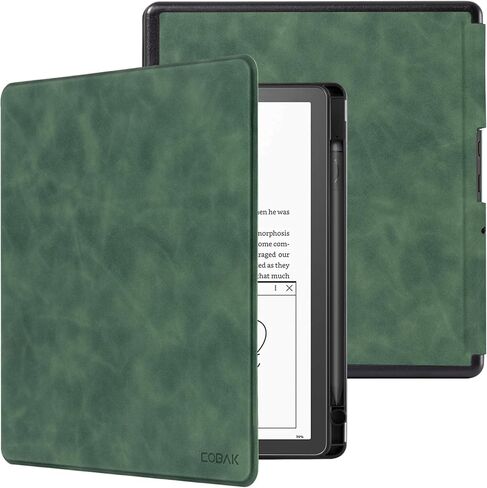 CoBak Case for Kindle Scribe - All New PU Leather Cover with Auto Sleep Wake Feature for Kindle Scribe 10.2" 2022 Released with Pen Holder in Saudi Arabia