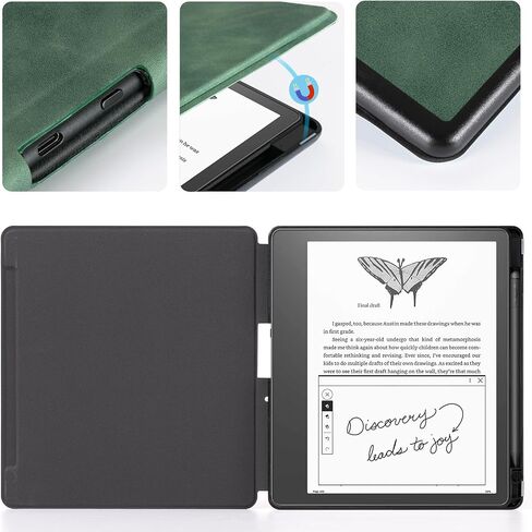 CoBak Case for Kindle Scribe - All New PU Leather Cover with Auto Sleep Wake Feature for Kindle Scribe 10.2" 2022 Released with Pen Holder in Saudi Arabia