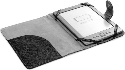 غطاء حماية من جلد البولي يوريثان على شكل كتاب متوافق مع Barnes & Noble Nook GlowLight 4 6 بوصة غلاف حماية لقارئ الكتب الإلكترونية (أزرق) in Kuwait