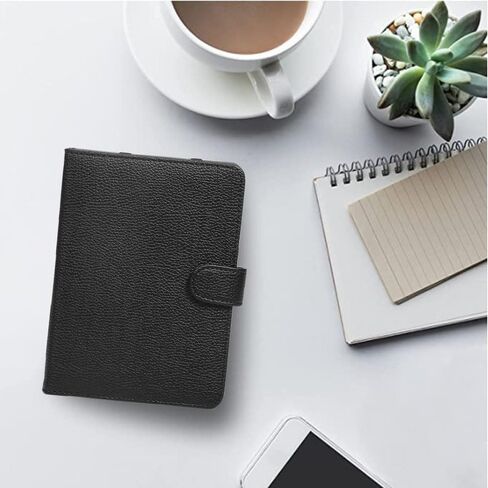 غطاء حماية من جلد البولي يوريثان على شكل كتاب متوافق مع Barnes & Noble Nook GlowLight 4 6 بوصة غلاف حماية لقارئ الكتب الإلكترونية (أزرق) in Kuwait