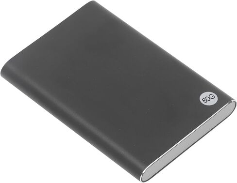 Portable HDD with 10Gbps Transfer Rate, Ultra Slim 2.5in , Plug and Play, Aluminum Alloy Panel, for Windows for OS X (80GB) in Saudi Arabia