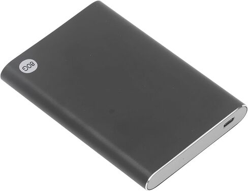Portable HDD with 10Gbps Transfer Rate, Ultra Slim 2.5in , Plug and Play, Aluminum Alloy Panel, for Windows for OS X (80GB) in Saudi Arabia