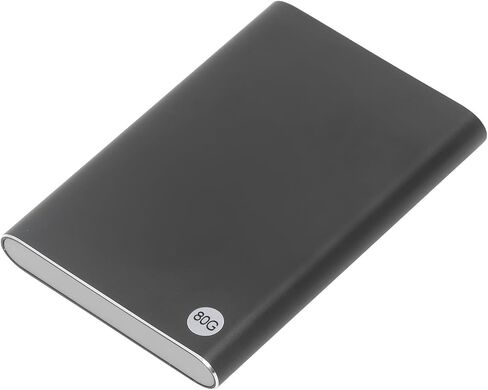 Portable HDD with 10Gbps Transfer Rate, Ultra Slim 2.5in , Plug and Play, Aluminum Alloy Panel, for Windows for OS X (80GB) in Saudi Arabia