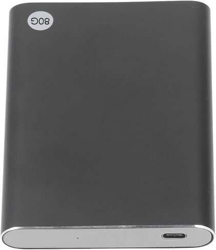 Portable HDD with 10Gbps Transfer Rate, Ultra Slim 2.5in , Plug and Play, Aluminum Alloy Panel, for Windows for OS X (80GB) in Saudi Arabia
