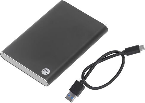 Portable HDD with 10Gbps Transfer Rate, Ultra Slim 2.5in , Plug and Play, Aluminum Alloy Panel, for Windows for OS X (80GB) in Saudi Arabia