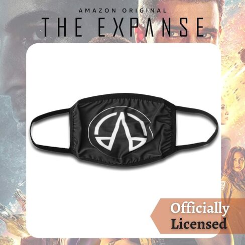 Concept One Amazon Studios The Expanse Logo Fabric Face Mask Covering, Black, One Size in Saudi Arabia