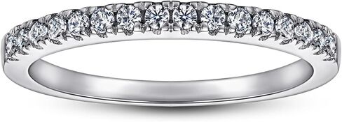 Gold Plated 925 Silver Sterling Rings for Women White Cubic Zirconia Jewelry Stacking Rings Gift for Women Wife Mother Girl in Saudi Arabia