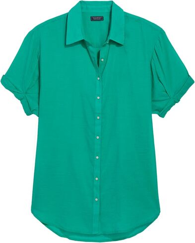 vineyard vines Women's Lightweight Short Sleeve Button Front in Saudi Arabia