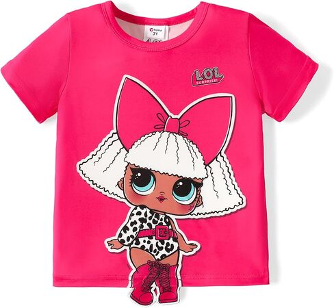 L.O.L. Surprise! Little Big Girls Short Sleeve Cute T-Shirt Girls Active Tops Tees 4-13 Years in Saudi Arabia