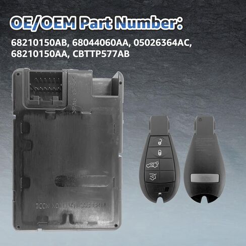 68210150AB Ignition Switch Module Kit w/Keys Fit for Dodge Charger/Challenger/Magnum/Ram 1500 2500 3500 for JEE-p Commander/Grand Cherokee for Chrysle-r 300 2008-2010 in Kuwait