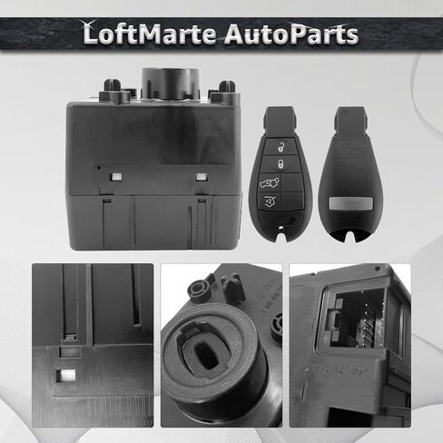 68210150AB Ignition Switch Module Kit w/Keys Fit for Dodge Charger/Challenger/Magnum/Ram 1500 2500 3500 for JEE-p Commander/Grand Cherokee for Chrysle-r 300 2008-2010 in Kuwait