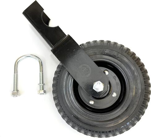 Single Gate Wheel Caster for Opening Chainlink, 1-5/8" Thru 2" Gate Pipe, Heavy Duty Gate Support Wheel for Chain Link Fence, One Wheel, Black (6x2SingleWheel) in Saudi Arabia