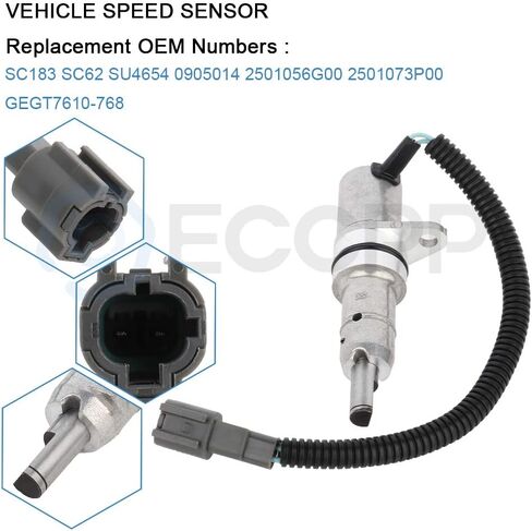 ECCPP VEHICLE SPEED SENSOR SC183 fit for 1994 for Nissan D21 2.4L,1998-2001 for Nissan Frontier 2.4L,1995-1997 for Nissan Pickup 2.4L,1995-1996 for Nissan Pickup 3.0L in Saudi Arabia