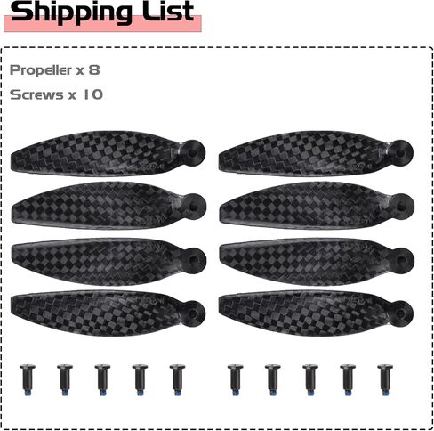 Mini 4K Carbon Fiber Propellers Low-Noise Replacement Blades Propeller Parts Compatible with DJI Mini 4K/Mini 2 SE/Mini 2/Mini SE Accessories in Saudi Arabia