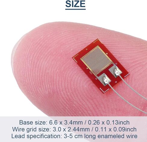 10 Pcs BF350-3AA 350ohm High Precision Pressure Resistance Foil Strain Gauge for Pressure Sensor, Load Cell with 20 Pcs Strain Gauge Terminal in Saudi Arabia