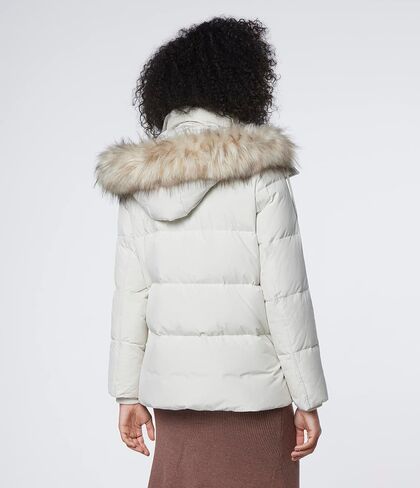 Andrew Marc Women's Luxurious DTM Faux Fur Trimmed Hood Puffer Coat in Kuwait