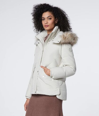 Andrew Marc Women's Luxurious DTM Faux Fur Trimmed Hood Puffer Coat in Kuwait