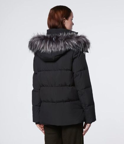 Andrew Marc Women's Luxurious DTM Faux Fur Trimmed Hood Puffer Coat in Saudi Arabia