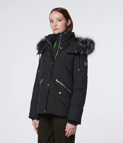 Andrew Marc Women's Luxurious DTM Faux Fur Trimmed Hood Puffer Coat in Saudi Arabia