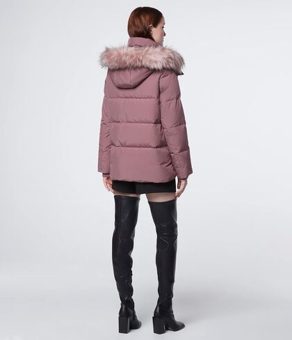 Andrew Marc Women's Luxurious DTM Faux Fur Trimmed Hood Puffer Coat in Saudi Arabia