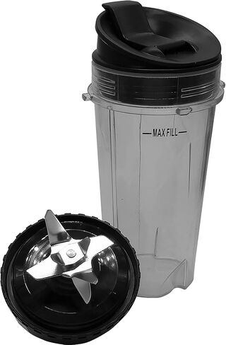 كوب بديل سعة 16 أونصة مع غطاء وشفرة مستخرج متوافق مع نظام مطبخ Ninja Mega (BL770) وخلاط/محضر طعام بقدرة 1500 وات BL770A BL780 30/BL780CO 30(Bl770(كوب مع غطاء مانع للتسرب)) in Saudi Arabia