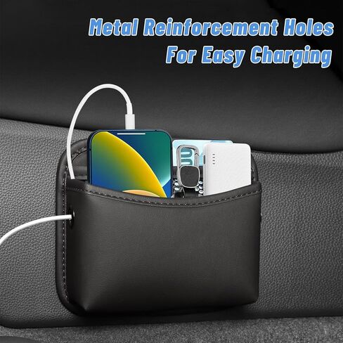 منظم جيوب جانبية للسيارة، حقيبة جلدية صغيرة لتخزين السيارة، حقيبة هاتف للعملات المعدنية والنظارات الشمسية، ملحقات منظم داخلي للسيارة، حشو فجوات مقعد السيارة العالمي لجميع السيارات in Kuwait