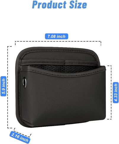 منظم جيوب جانبية للسيارة، حقيبة جلدية صغيرة لتخزين السيارة، حقيبة هاتف للعملات المعدنية والنظارات الشمسية، ملحقات منظم داخلي للسيارة، حشو فجوات مقعد السيارة العالمي لجميع السيارات in Kuwait