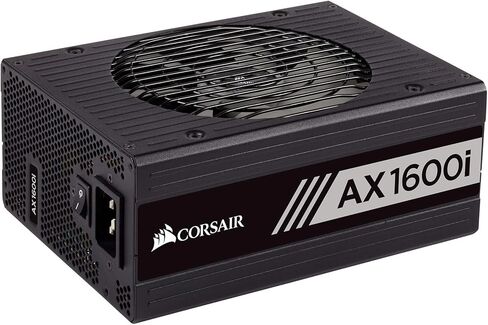 سلسلة كورسير AXi، AX1600i، 1600 واط، 80+ تيتانيوم معتمد، وحدات كاملة - مصدر طاقة رقمي (CP-9020087-NA) in Saudi Arabia