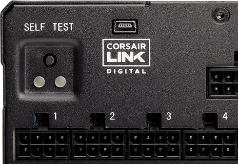 سلسلة كورسير AXi، AX1600i، 1600 واط، 80+ تيتانيوم معتمد، وحدات كاملة - مصدر طاقة رقمي (CP-9020087-NA) in Saudi Arabia