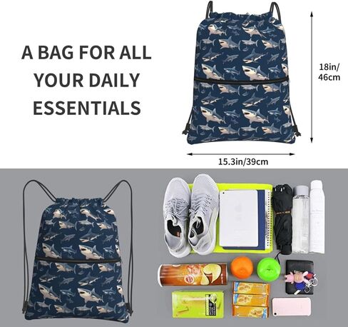 حقيبة رياضية برباط مقاومة للماء من شارك، حقيبة ظهر رياضية للرجال والنساء in Kuwait