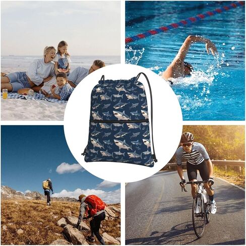 حقيبة رياضية برباط مقاومة للماء من شارك، حقيبة ظهر رياضية للرجال والنساء in Kuwait