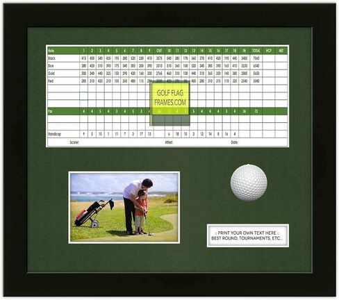 فتحة في واحدة 13x15 كرة جولف سوداء وإطار صور، قالب blk-004 Shadowbox، حصيرة خضراء (تحمل ما يصل إلى بطاقة 6x12 وصورة 4x6 أو 5x7؛ البطاقة والصور والكرة غير متضمنة) in Saudi Arabia