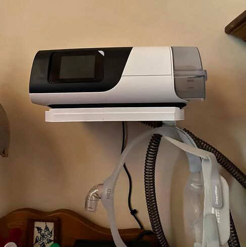 CPAP Wall Mount Shelf for AirSense 11 with CPAP Mask Hook CPAP Hose Hanger, Save Space, Avoids CPAP Hose Tangle in Kuwait