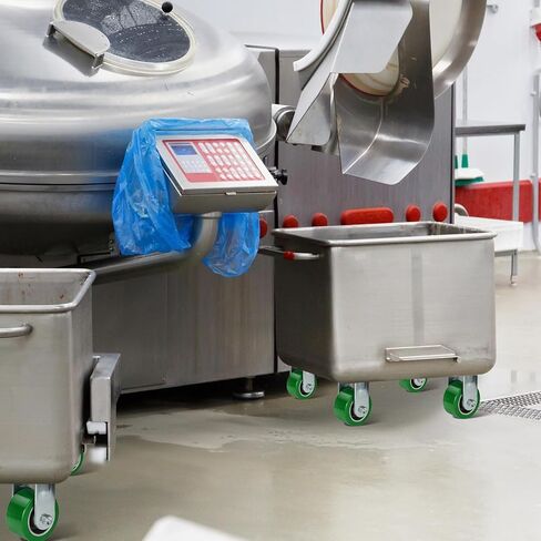 5 Inch Caster Wheels- Heavy Duty Casters, Polyurethane on Aluminum Caster Wheel with up to 1000LB Capacity- Widely Used in Tool Box, Workshop, Garage, U-Boat Platform Trucks (1 Swivel) in Kuwait